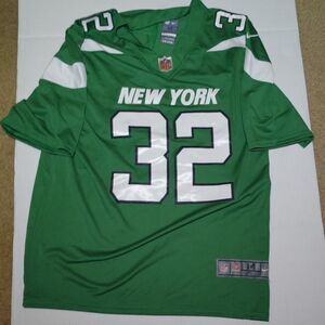 On Field New York Jets NLF Mens Pre-owned Green #32 Carter Jersey - sz. Med.